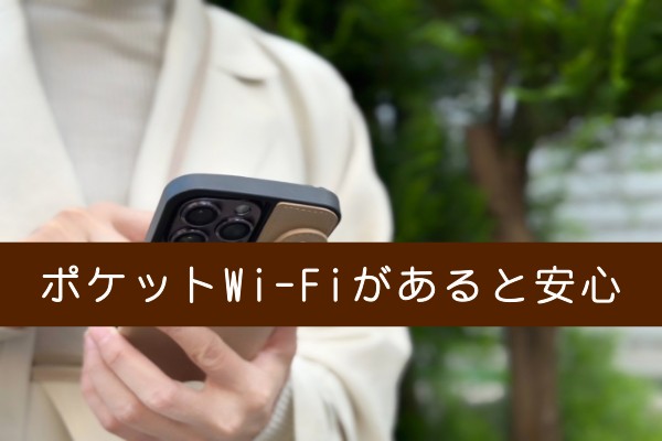 ポケットWi-Fiがあると安心